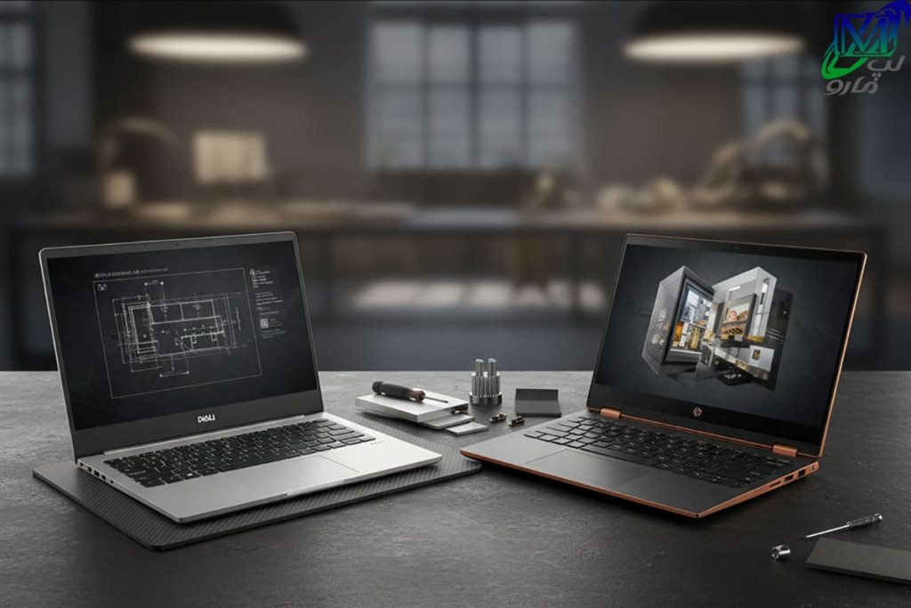 مقایسه طراحی و کیفیت ساخت لپ تاپ‌های دل و اچ پی